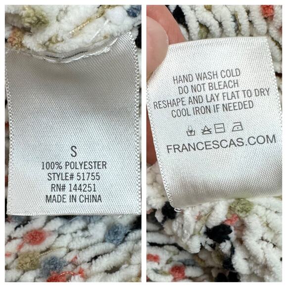 Harper Heritage Soft Chenille Sweater Speckled Confetti Knit Round Hem Small - Picture 9 of 9